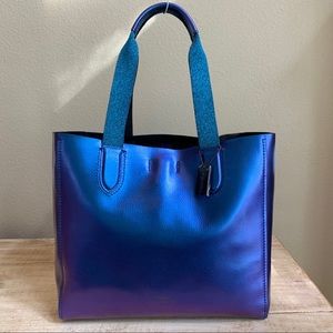 COACH DERBY TOTE Metallic Hologram New Authentic